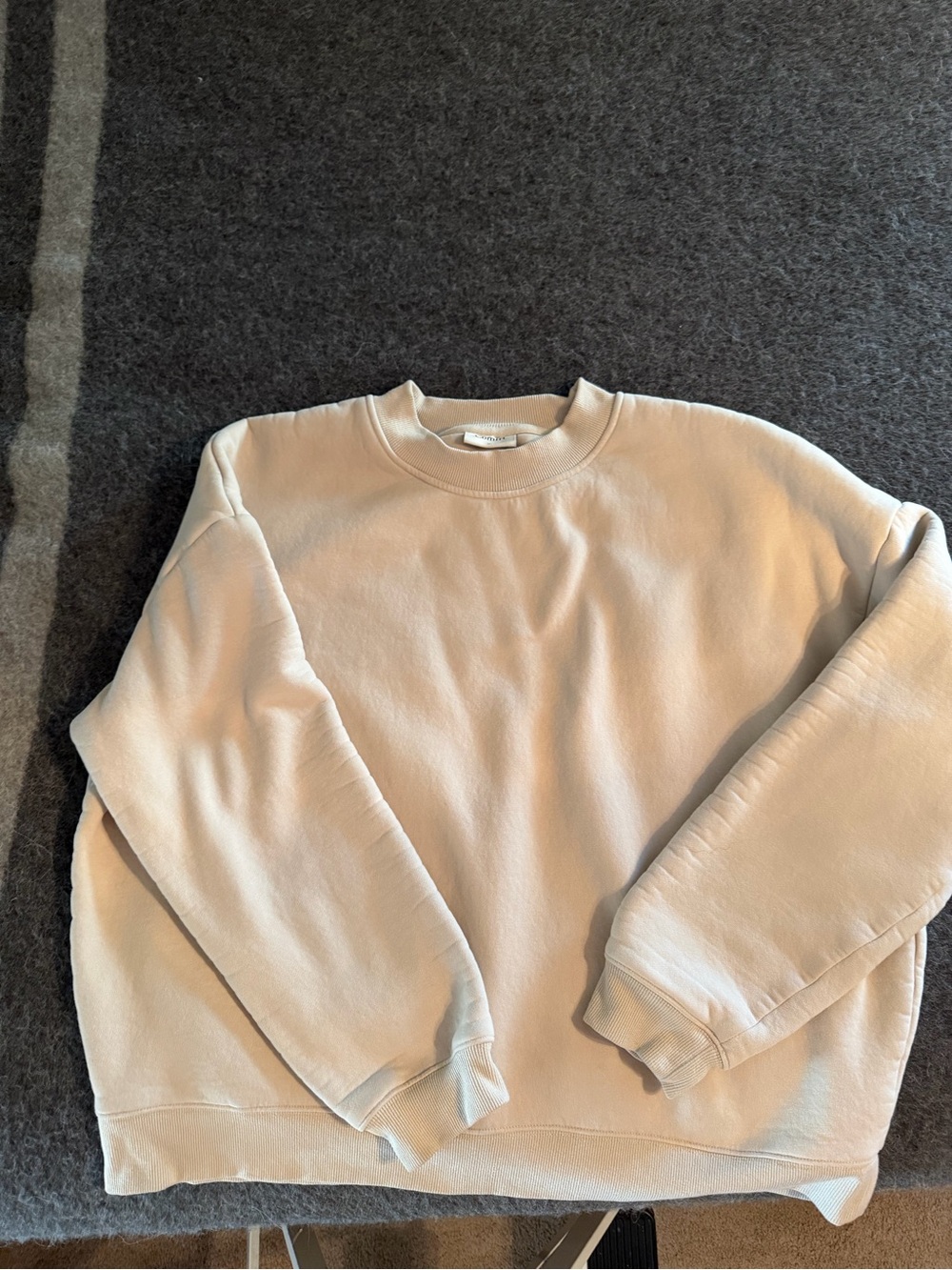 Men's Crewneck Sweatshirt in Light Cream